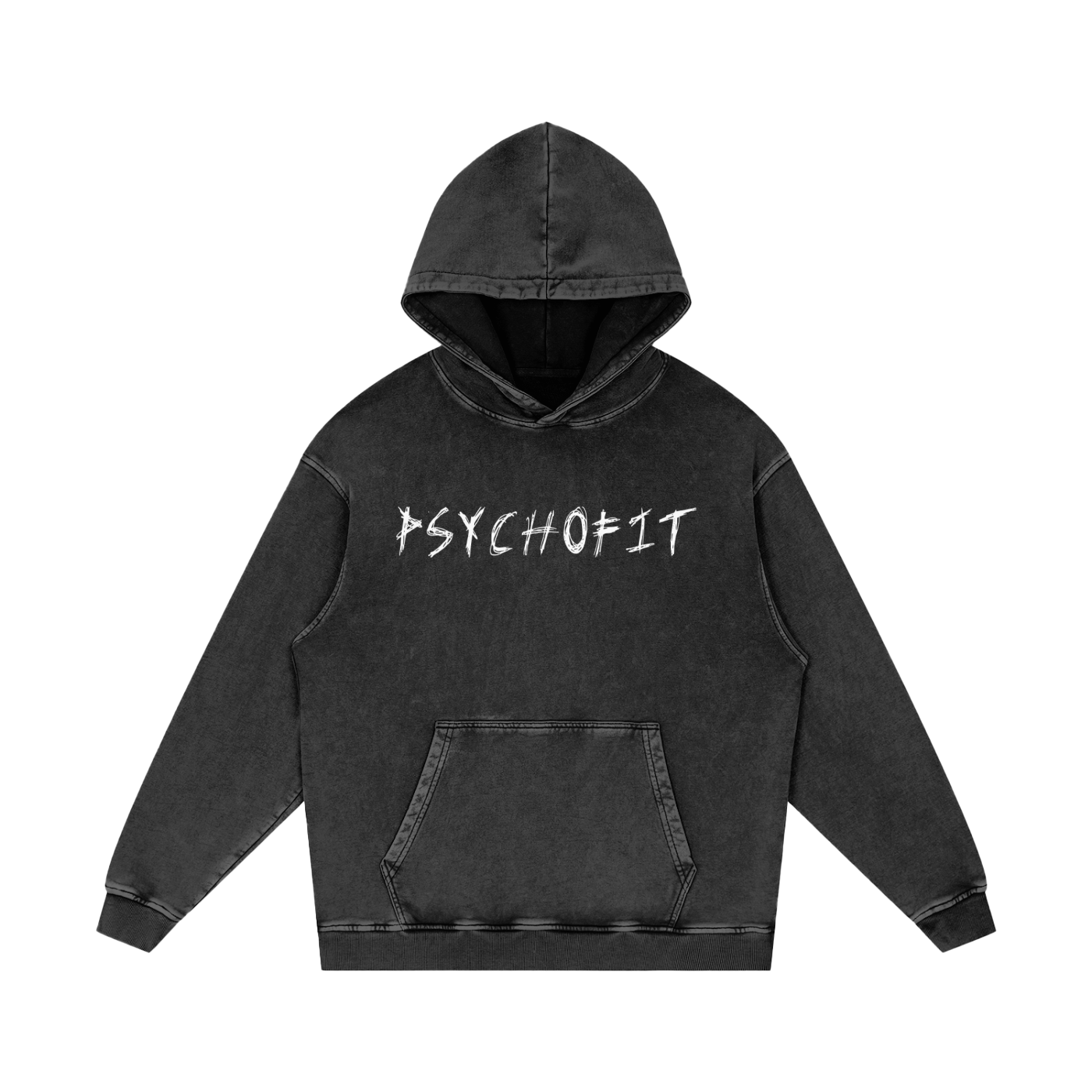 VINTAGE OVERSIZED "LOOK BEHIND YOU" HOODIE