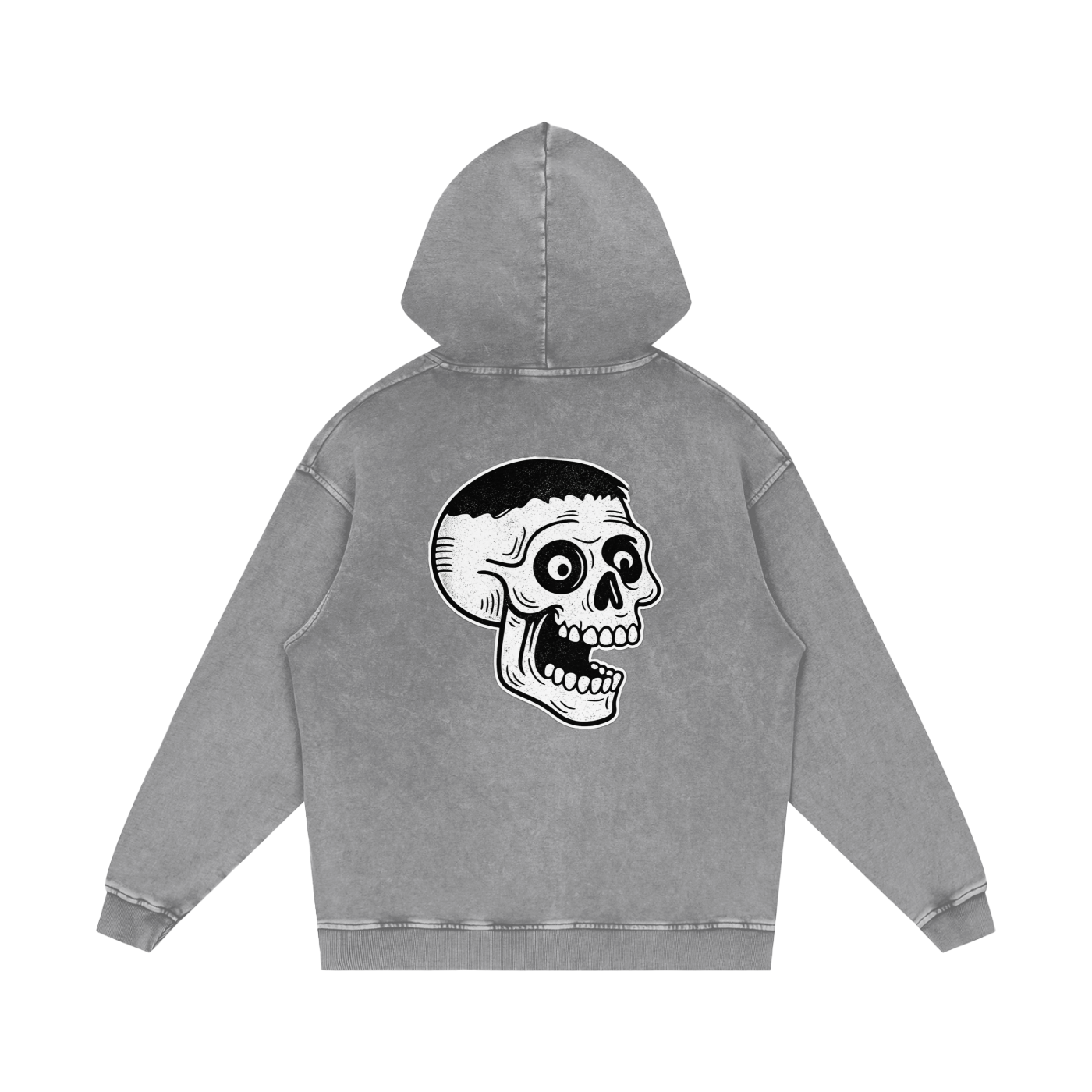 VINTAGE OVERSIZED TEXT & GRAPHIC HOODIE