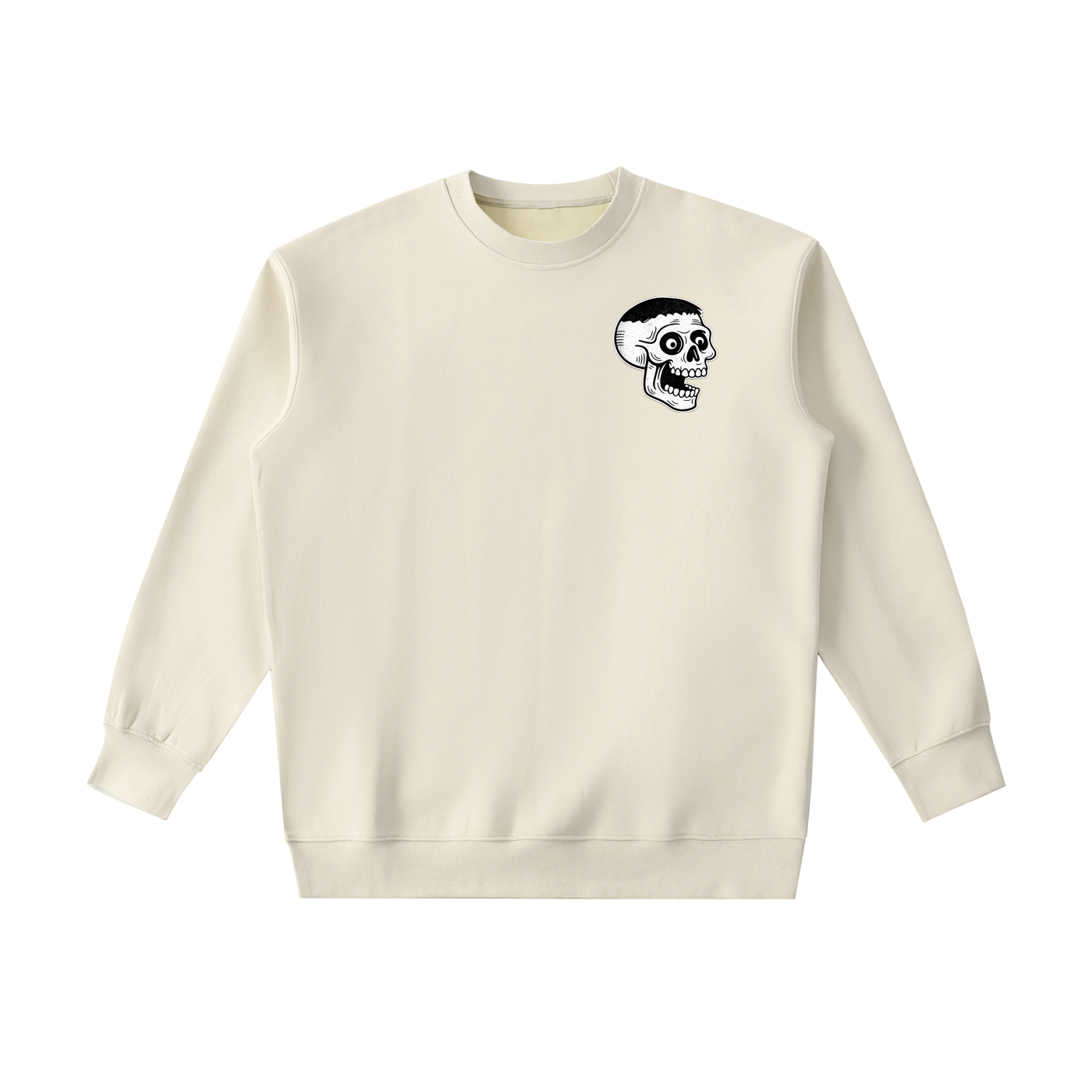 HEAVYWEIGHT "PSYCHO SKULL" CREWNECK SWEATSHIRT