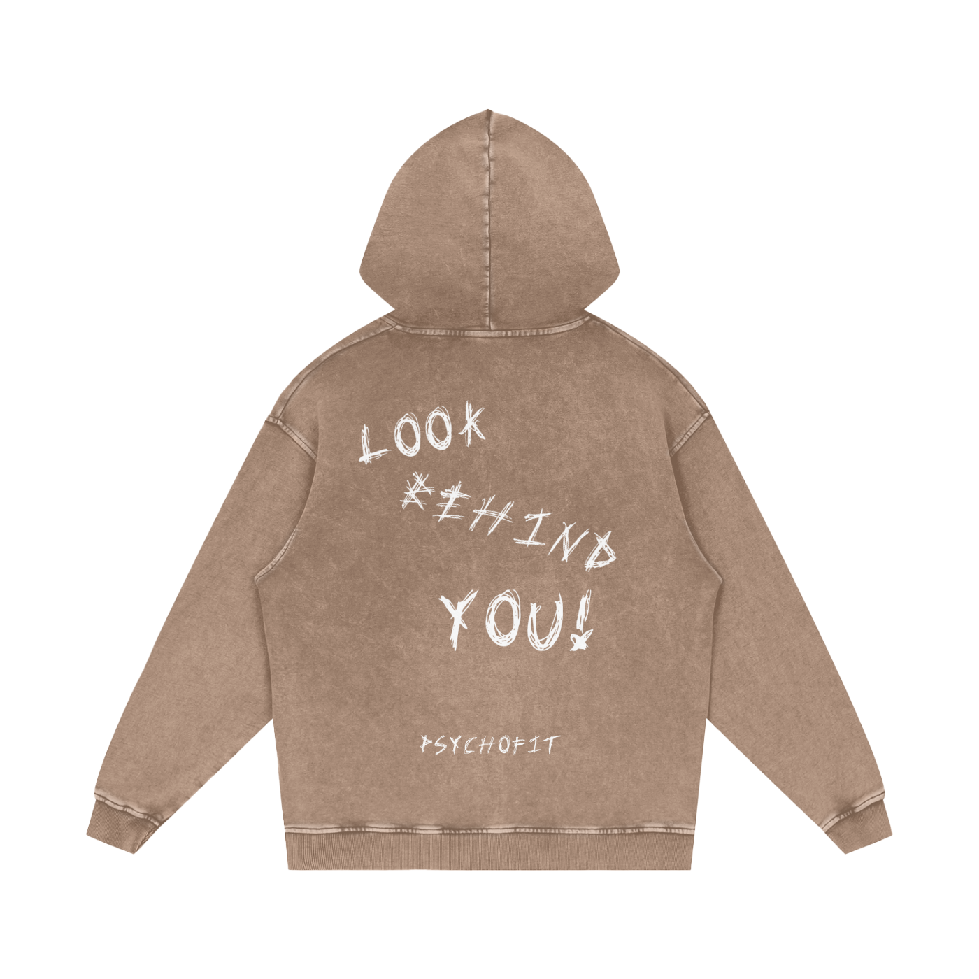VINTAGE OVERSIZED "LOOK BEHIND YOU" HOODIE