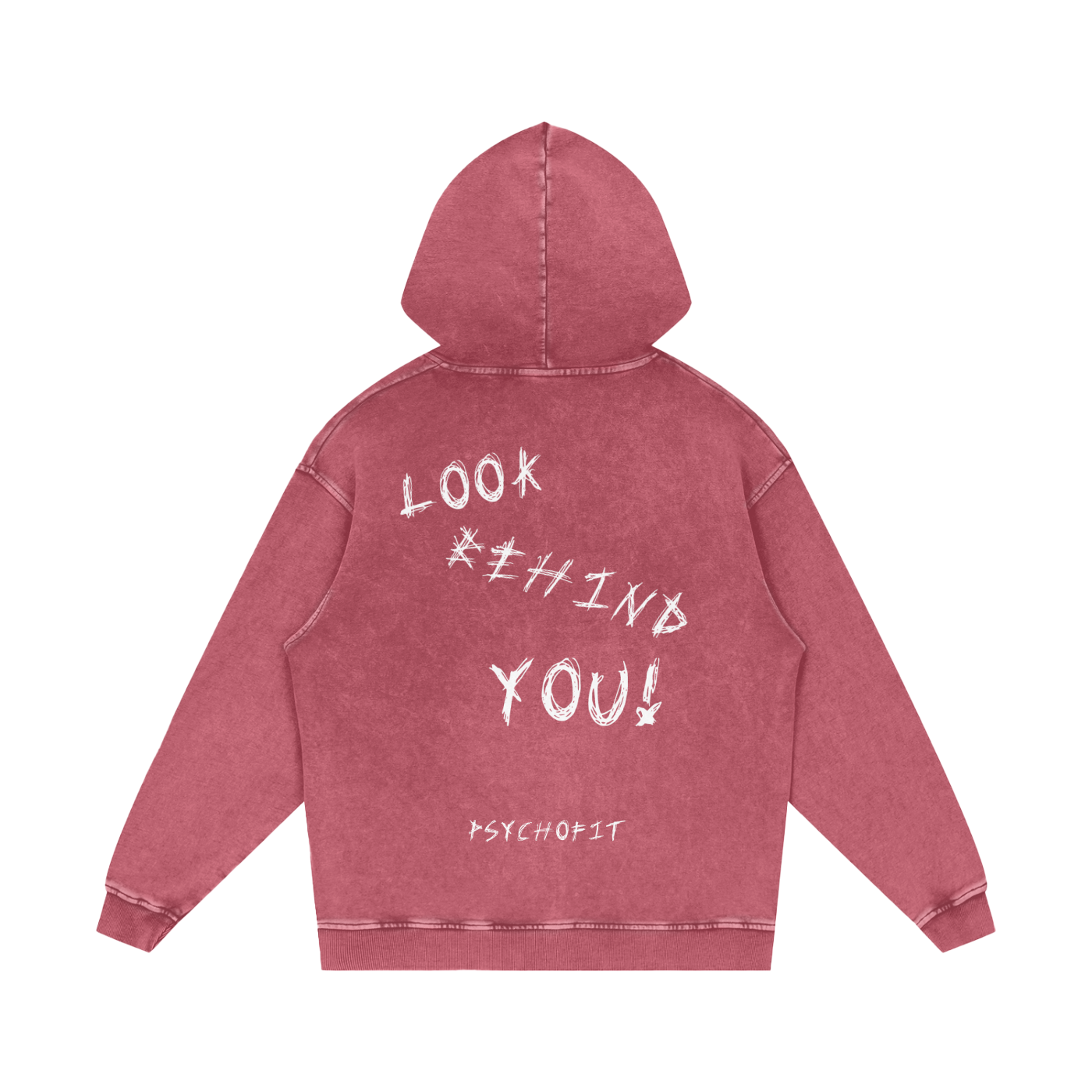 VINTAGE OVERSIZED "LOOK BEHIND YOU" HOODIE