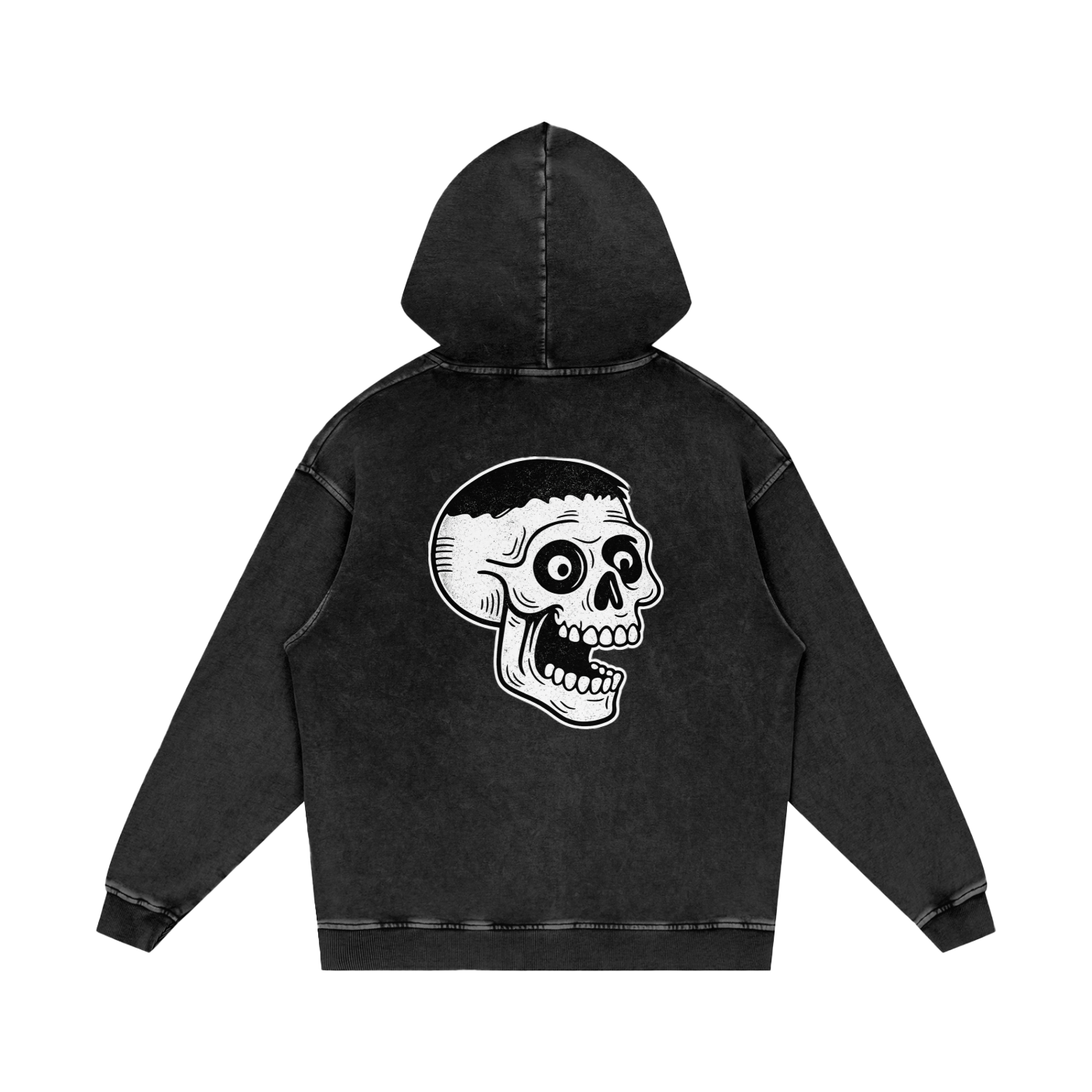 VINTAGE OVERSIZED TEXT & GRAPHIC HOODIE