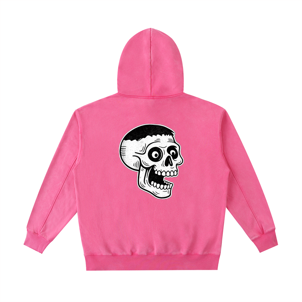 VINTAGE WASHED TEXT & GRAPHIC HOODIE (4X ONLY)