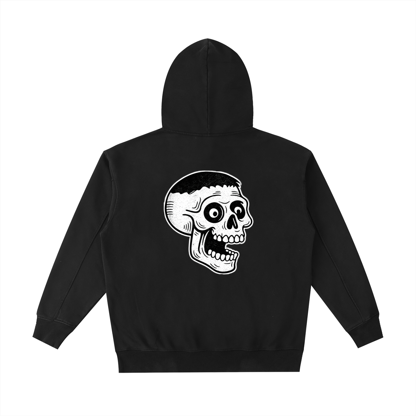 VINTAGE WASHED TEXT & GRAPHIC HOODIE (4X ONLY)