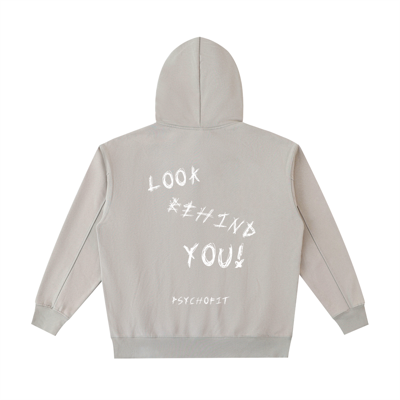 VINTAGE WASHED "LOOK BEHIND YOU" HOODIE (4X ONLY)