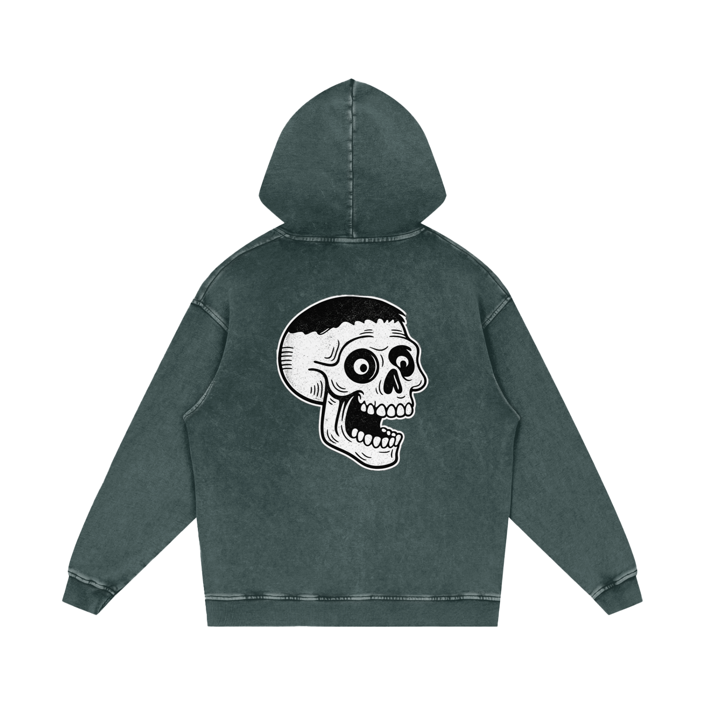 VINTAGE OVERSIZED TEXT & GRAPHIC HOODIE