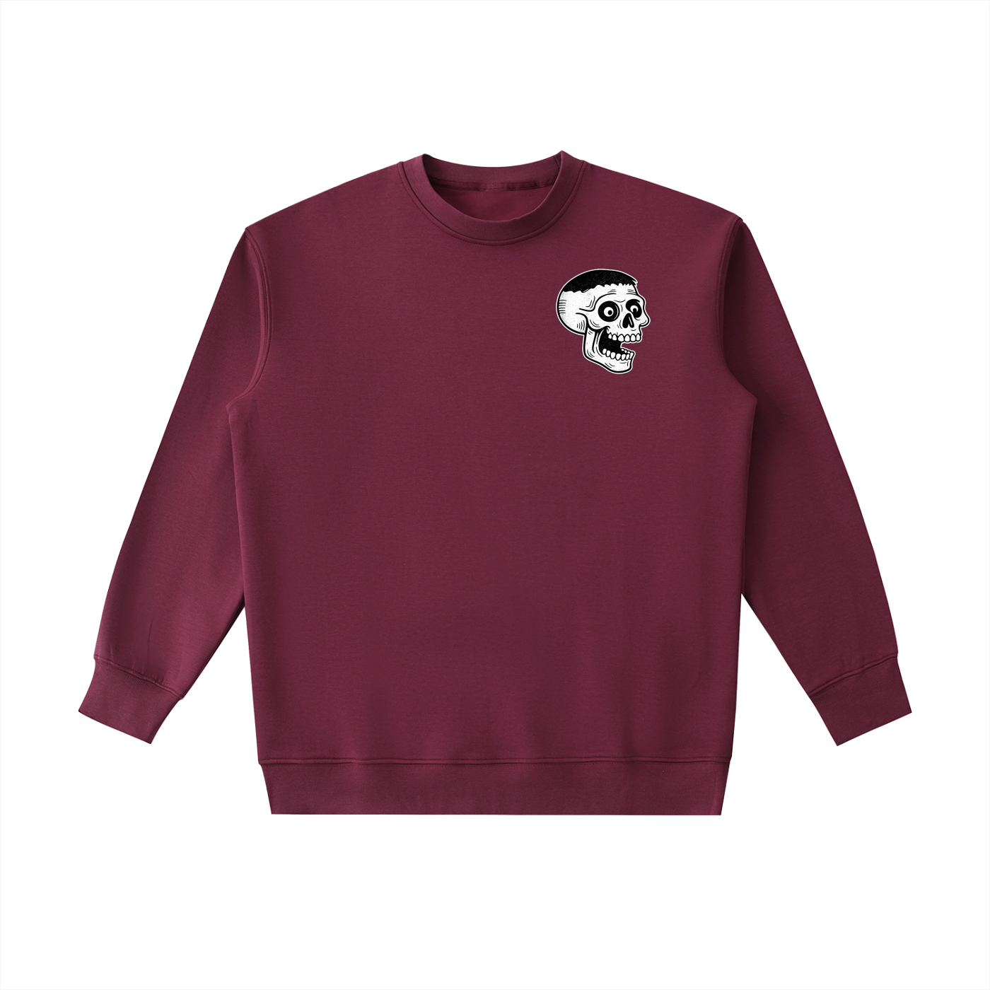 HEAVYWEIGHT "PSYCHO SKULL" CREWNECK SWEATSHIRT