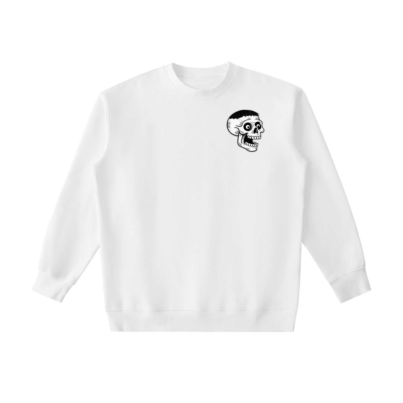 HEAVYWEIGHT "PSYCHO SKULL" CREWNECK SWEATSHIRT