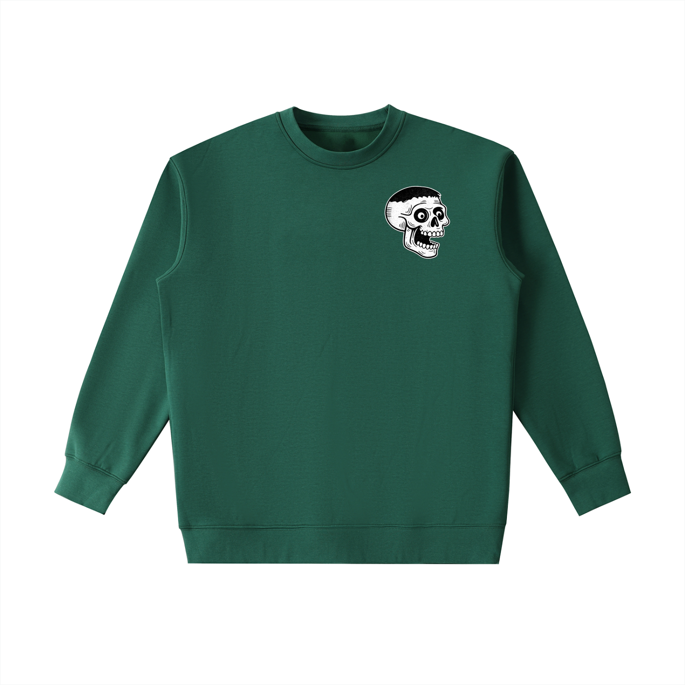 HEAVYWEIGHT "PSYCHO SKULL" CREWNECK SWEATSHIRT
