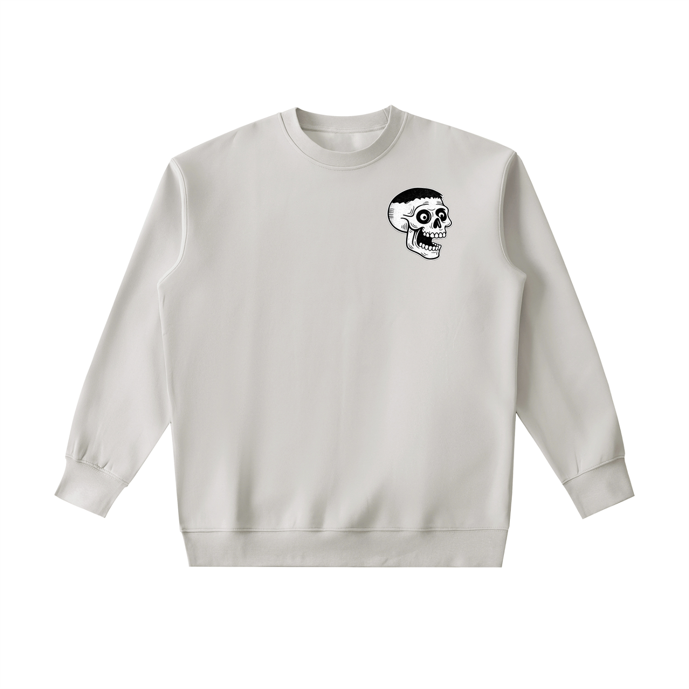 HEAVYWEIGHT "PSYCHO SKULL" CREWNECK SWEATSHIRT