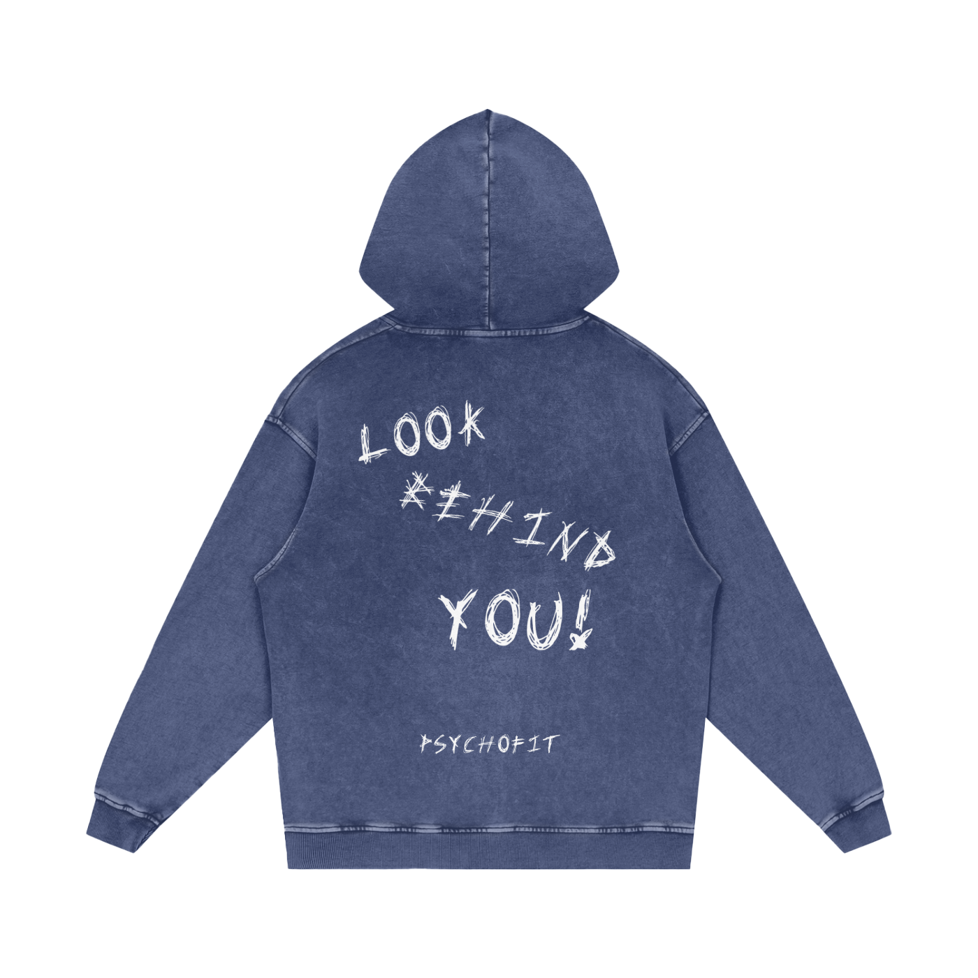 VINTAGE OVERSIZED "LOOK BEHIND YOU" HOODIE